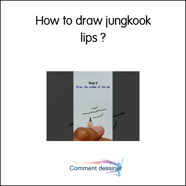 How to draw jungkook lips
